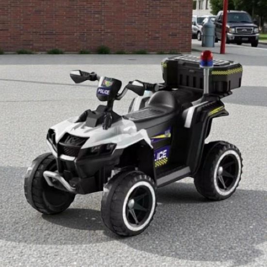 صورة دباب أطفال كهربائي شرطة فاخر